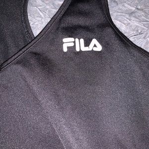 Fils black tank top size medium